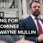 Senate Committee Clears Trump’s DHS Nominee Mullin, Sending Confirmation to Full Vote