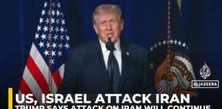 Trump Vows Iran Strikes Will Continue “Unabated” as War Powers Debate Intensifies
