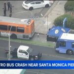Pedestrian Killed After Metro Bus Crash Near Santa Monica Pier, Police Say