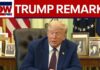 Trump delivers remarks in the Oval Office