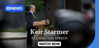 IN FULL: Keir Starmer's resignation speech outside 10 Downing St | ABC NEWS