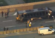 16 injured, 2 dead after bus crash on Long Island Expressway