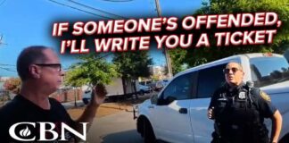 Cop Caught on Cam at Pride Rally Sparks Free Speech Furor