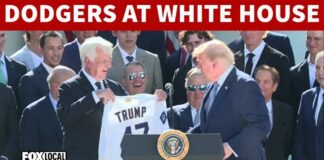 FULL: Pres. Trump hosts Los Angeles Dodgers at the White House