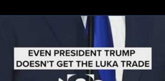President Trump talks about the Luka trade