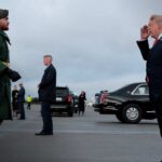 Trump Arrives in Dublin as Security Lockdown Sweeps Capital FULL GRAND WELCOME: Trump Receives Grand Welcome After Air Force One Lands in Dublin | AC1B