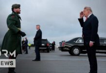 FULL GRAND WELCOME: Trump Receives Grand Welcome After Air Force One Lands in Dublin | AC1B