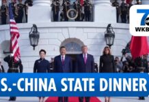 President Trump hosts state dinner for Chinese President Xi Jinping