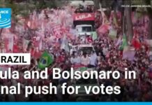 Lula and Bolsonaro in final push for votes ahead of Brazil's knife-edge election • FRANCE 24