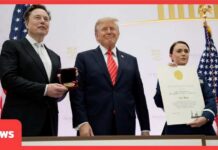 WATCH: President Trump Honors Musk, Huang, Brin, Nadella & Tech Giants at Innovation Summit | A115